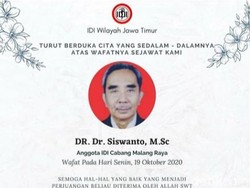 Dokter di Malang Meninggal Setelah 5 Hari Berjuang Lawan COVID-19
