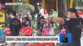 VIDEO: Serunya Lomba Bidik Sasaran Menggunakan Katapel