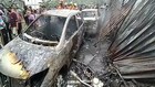 VIDEO: Akibat Puntung Rokok, 15 Mobil dan Motor Terbakar