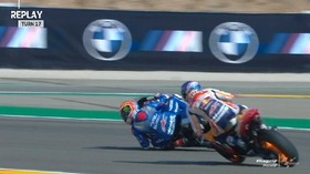 VIDEO: Detik-detik Alex Marquez Nyaris Jatuh di MotoGP Aragon
