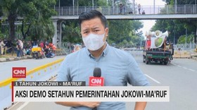 VIDEO: Aksi Demo Setahun Pemerintahan Jokowi-Maruf