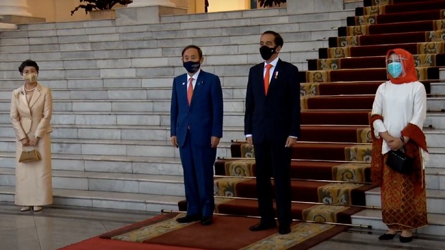 Presiden Jokowi mengapresiasi kunjungan Perdana Menteri Jepang Yoshihide Suga ke Indonesia.