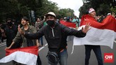 FOTO: Demo Omnibus Law, Kado Satu Tahun Jokowi-Ma'ruf Demonstrasi menolak Omnibus Law Cipta Kerja berlangsung di Jakarta pada 20 Oktober 2020, bertepatan hari peringatan satu tahun kepemimpinan Jokowi-Ma'ruf.