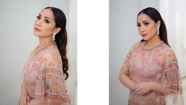 Cantiknya Nagita Slavina di Perayaan Ulang Tahun Pernikahan