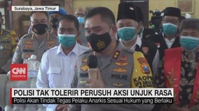 VIDEO: Polisi Tak Tolerir Perusuh Aksi Unjuk Rasa
