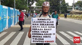 Ikut Demo, Kakek Suwono Harap Jokowi Atasi Pandemi Covid-19