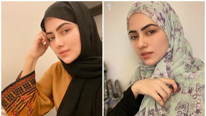8 Potret Cantik Sana Khan, Artis Bollywood yang Putuskan Berhijab