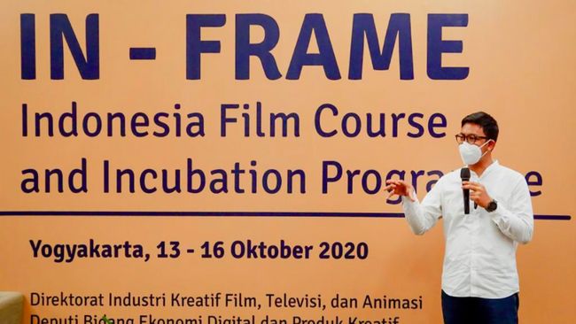 Kemenparekraf menggelar IN-FRAME bagi komunitas film dan pengelola desa wisata dalam upaya memaksimalkan desa wisata sebagai lokasi produksi film.