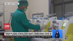 VIDEO: Terapi Plasma Konvalesen Bantu Sembuhkan Covid-19