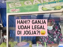 Ada Es Ganja Di Jogja, Rasanya Segar Bikin Geleng-geleng