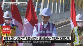 VIDEO: Presiden Jokowi Resmikan Jembatan Teluk Kendari