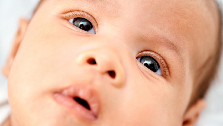 Closeup shot of an adorable baby boy