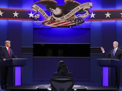 Debat Capres AS Bikin Netizen Penasaran Siapa yang Mute Mikrofon