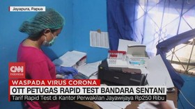 VIDEO: Petugas Rapid Test Bandara Sentani Ditangkap