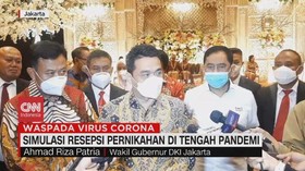 VIDEO: Pemprov DKI Gelar Simulasi Resepsi Pernikahan