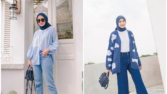 Adu Gaya OOTD Mega Iskanti vs Siti Bahjatina, Duo Hijabers Cantik