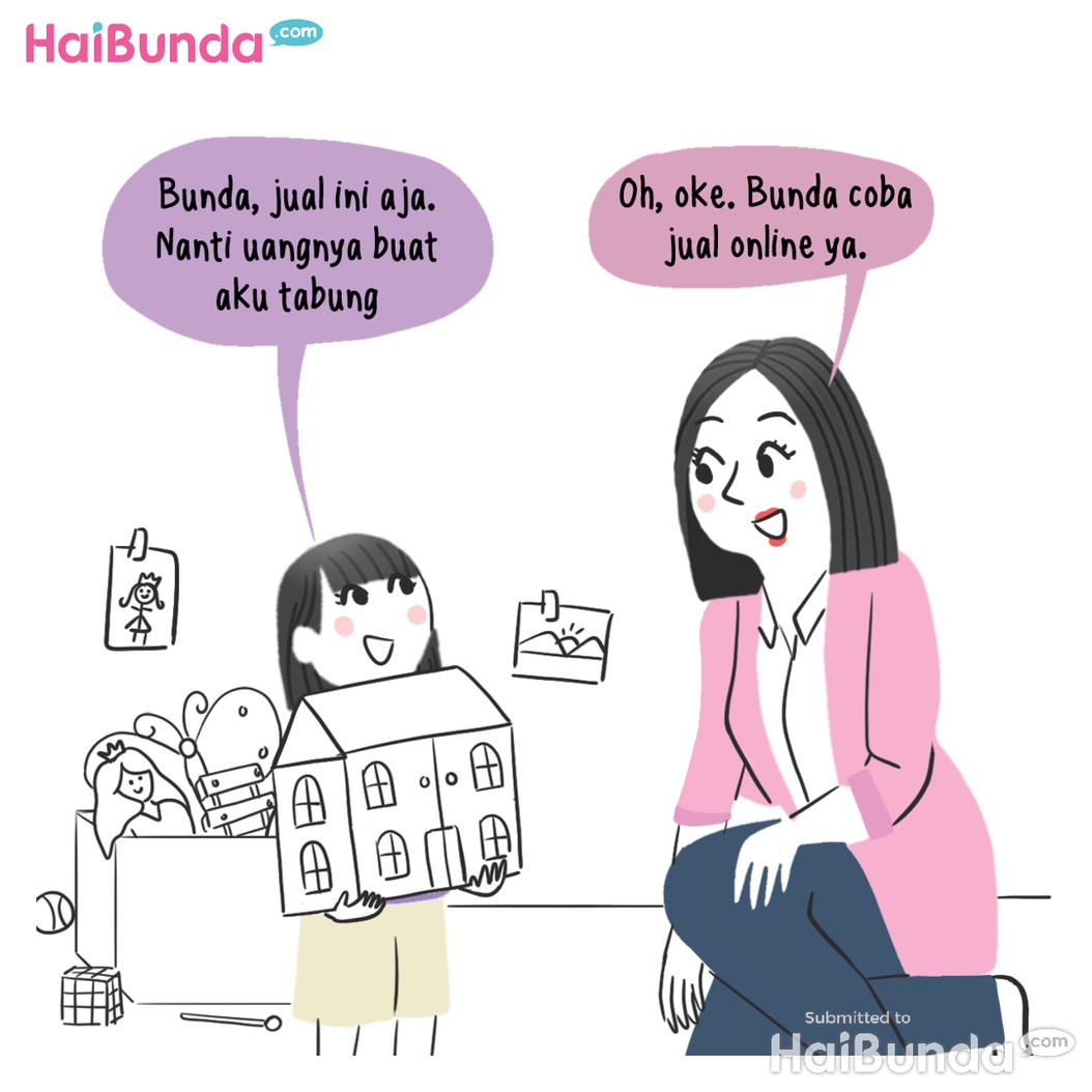 Komik kakak punya uang sendiri