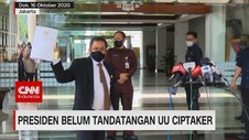 VIDEO: Presiden Belum Tanda Tangani UU Ciptaker