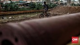 FOTO: Menjajal Pump Track di Kolong Tol Becakayu Pemkot Jaktim menyulap lahan di kolong tol Becakayu jadi pump track. Lokasi pumptrack ini berada di Cipinang Melayu, Sisi Selatan Saluran Kalimalang