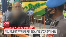 VIDEO: Adu Mulut Warnai Penindakan Razia Masker