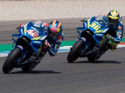 Hasil MotoGP Eropa: Suzuki Cetak Double Podium Lagi, Mir Pertama, Rins Kedua