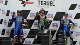 FOTO: Morbidelli Tak Tersentuh di MotoGP Teruel Franco Morbidelli tidak tersentuh dan menang mudah di MotoGP Teruel 2020 usai mengalahkan duo Suzuki Alex Rins dan Joan Mir.