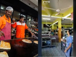 Bikin Ngakak! Atraksi Roti Canai Ini Berakhir Nyangkut di Kipas Angin dan Pohon