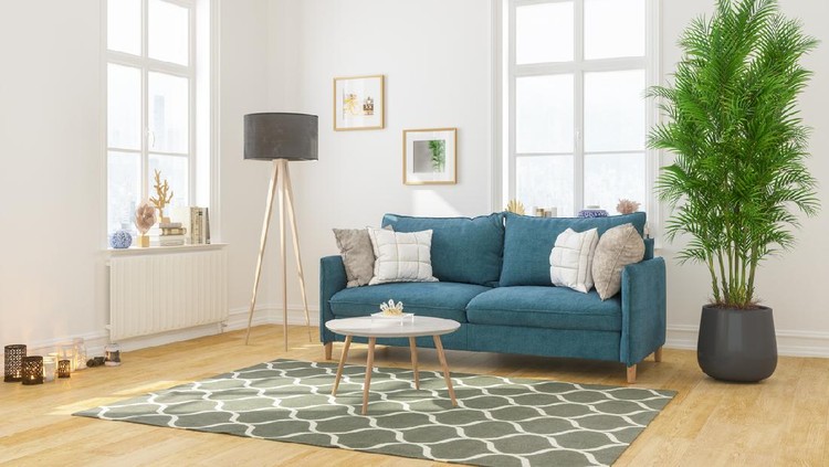 Modern Living Room Interior With Comfortable Sofa