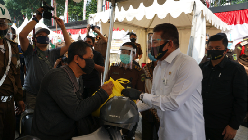 Kejaksaan Agung RI memaparkan capaian kerja selama satu tahun pemerintahan Presiden Jokowi Widodo.
