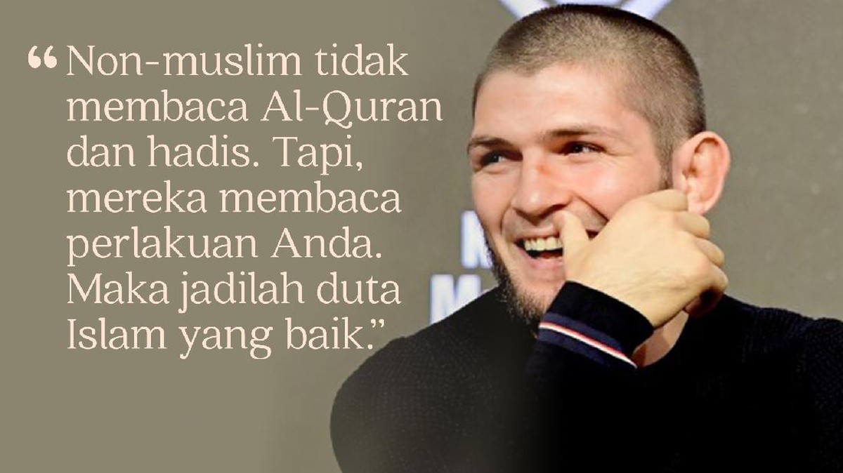 FOTO: Celoteh Terbaik Khabib Nurmagomedov di UFC