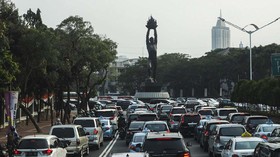 Riwayat Patung 'Pizza Man', si Kekar di Bundaran Senayan