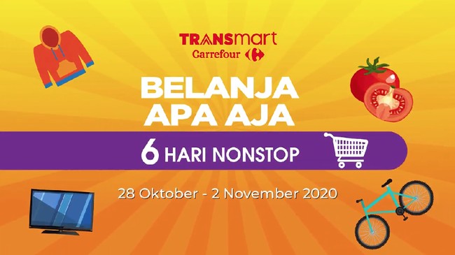 Banjir Diskon di Transmart Carrefour 6 Hari Nonstop
