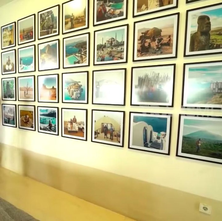 <p>Banyak benda-benda seni mewah bernilai tinggi, seperti lukisan di beberapa sudut ruangan. (Foto: YouTube TRANS7 OFFICIAL)</p>