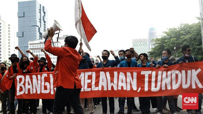 Mahasiswa dari aliansi BEM Seluruh Indonesia menyatakan bakal terus menggelar demonstrasi sampai Presiden Jokowi mengeluarkan Perppu membatalkan UU Cipta Kerja.