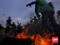 FOTO: Demo Tolak Omnibus Law di Jakarta