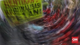 Demo Tolak Omnibus Law, Polisi Amankan Orang Mencurigakan