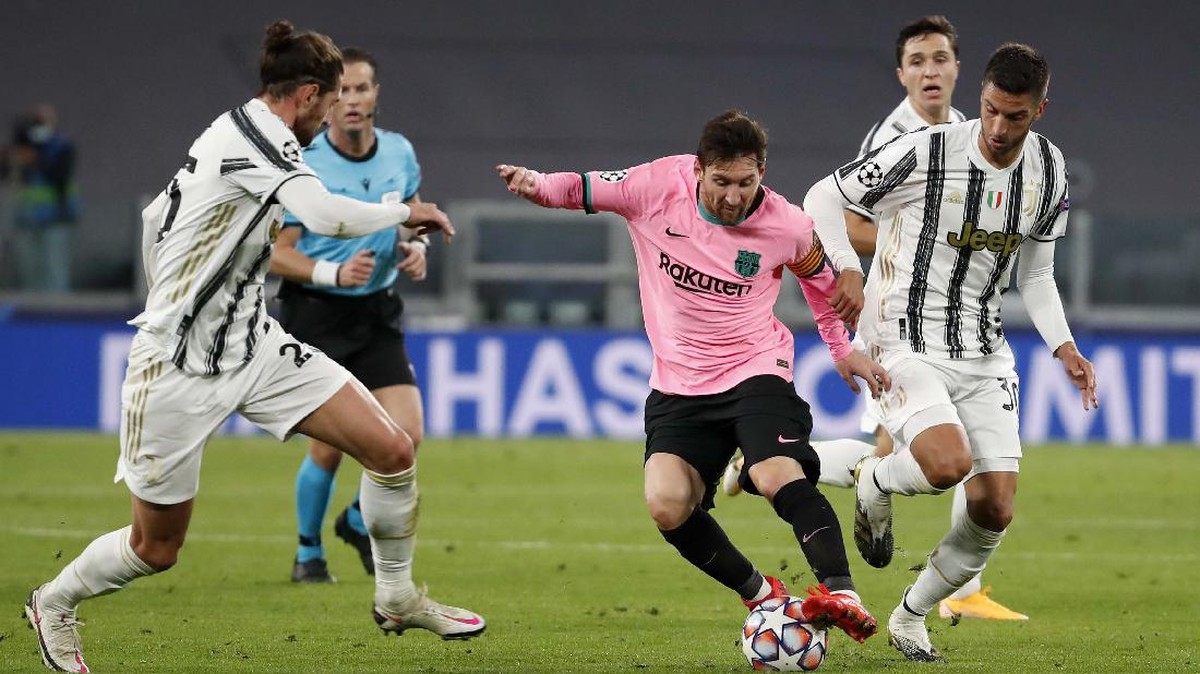 FOTO: Tanpa Ronaldo, Juventus Tunduk di Tangan Barcelona