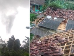 Puting Beliung Terjang Sukabumi, Sejumlah Rumah Warga Rusak
