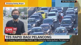 VIDEO: Tes Rapid Kawasan Puncak, 50 Orang DInyatakan Reaktif