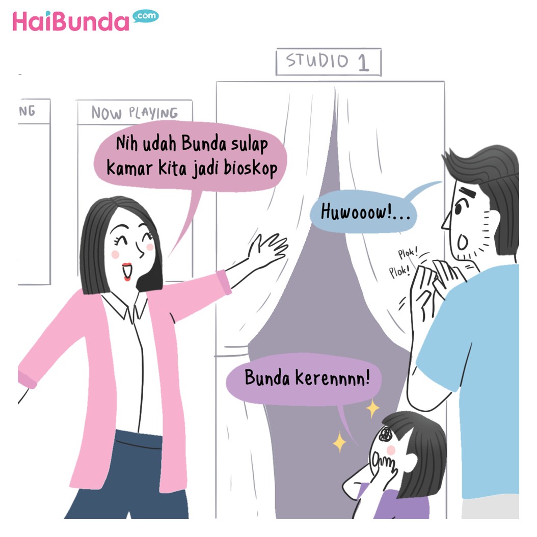 Komik HaiBunda Staycation di rumah