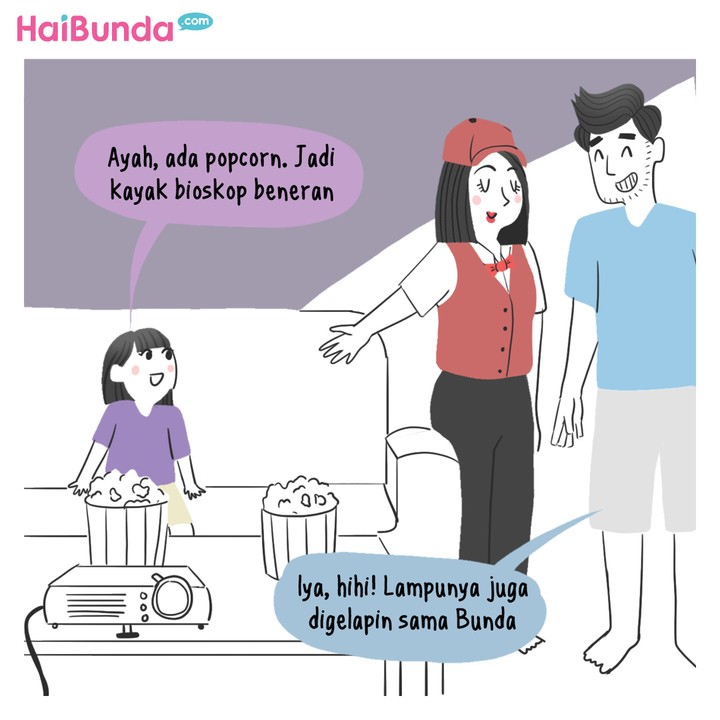 Komik HaiBunda Staycation di rumah