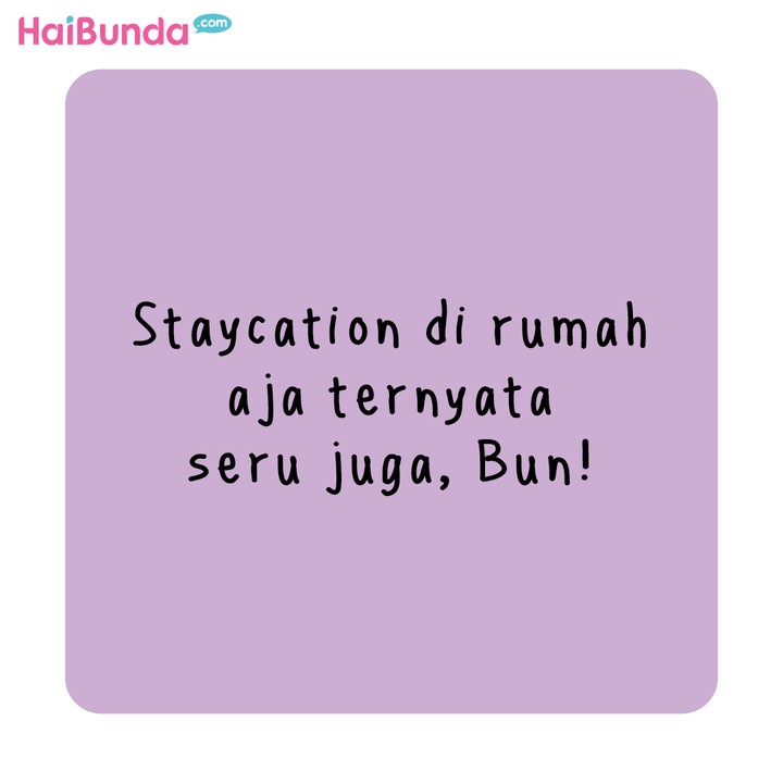 Komik HaiBunda Staycation di rumah