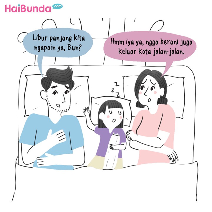 Komik HaiBunda Staycation di rumah