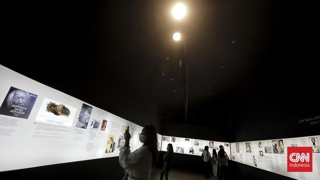 FOTO: Menyapa Karya Affandi Lewat Pameran Lukis Imersif