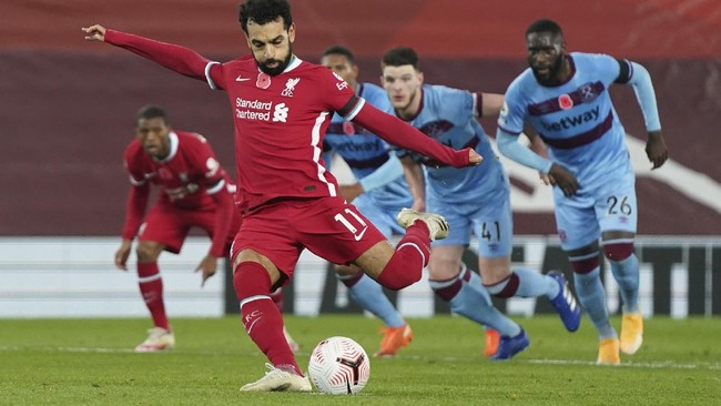 Tertinggal lebih dulu, Liverpool akhirnya keluar sebagai pemenang ketika menjamu West Ham di pekan ketujuh Liga Inggris.