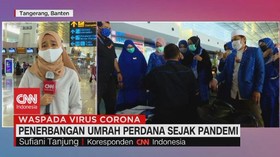 VIDEO: Penerbangan Umrah Perdana Sejak Pandemi