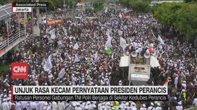VIDEO: Massa Aksi Demo Desak Dubes Perancis Dipulangkan