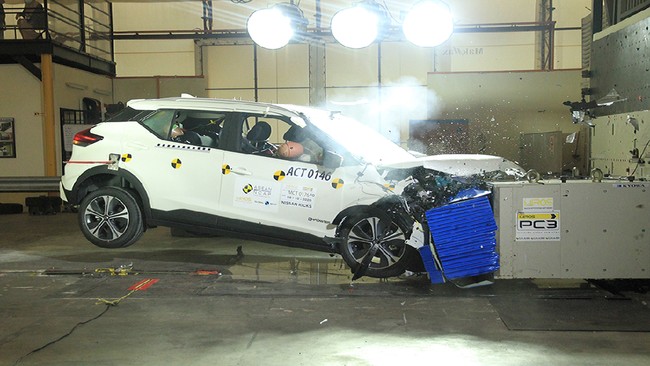 Secara keseluruhan skor Nissan Kicks produksi Thailand berada dalam klaster rating lima bintang ASEAN NCAP.