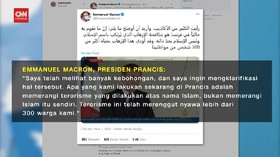 VIDEO: Macron Bantah Tudingan Mendukung Karikatur Hina Nabi