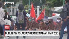 VIDEO: Buruh DIY Tolak Besaran Kenaikan UMP 2021